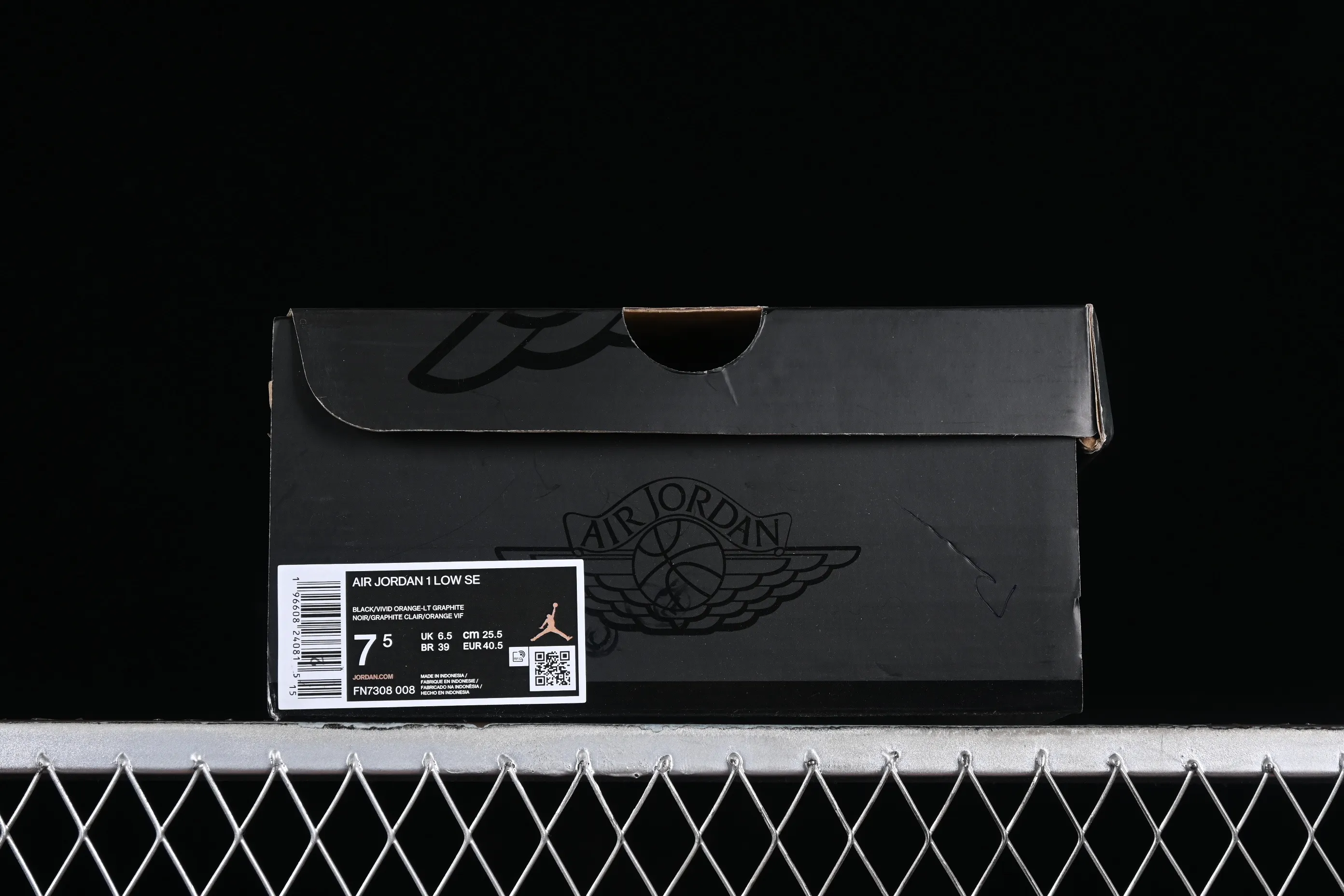 All categories Air Jordan Jordan series basketball shoes Air Jordan 1 Low Air Jordan 1 Low "Black Orange" AJ1 Joe 1 light stone black and yellow FN7308-008